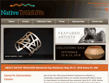 Tablet Screenshot of nativetreasures.org
